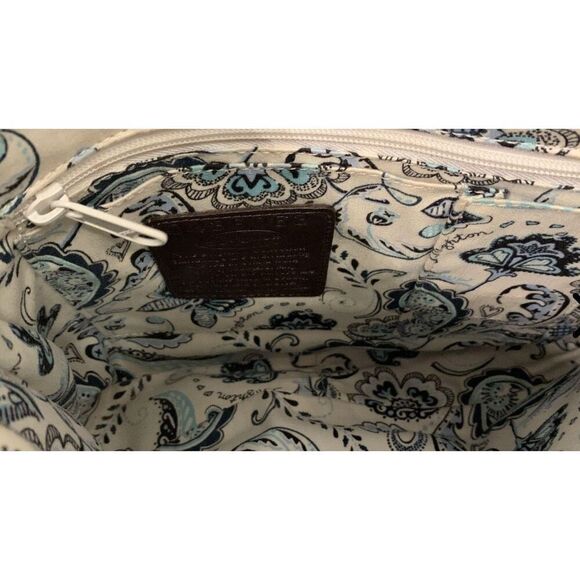 BRIGHTON VINTAGE BLACK AND BROWN LEATHER SHOULDER HANDBAG. - Picture 4 of 5